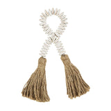 BEADED NAPKIN RING w/ TASSEL