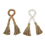 BEADED NAPKIN RING w/ TASSEL