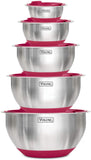 VIKING 10 PC STAINLESS MIXING BOWLS