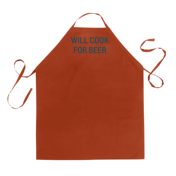 WILL COOK FOR BEER APRON