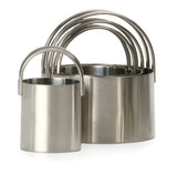 STAINLESS STEEL BISCUIT CUTTERS, SET OF 4