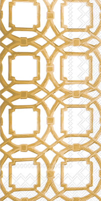 COURTYARD GOLD GUEST NAPKIN
