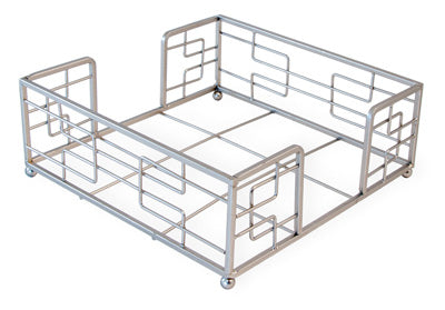 HAMPSHIRE LUNCH NAPKIN CADDY, SILVER