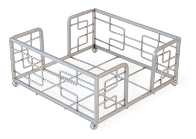 HAMPSHIRE COCKTAIL NAPKIN CADDY, SILVER