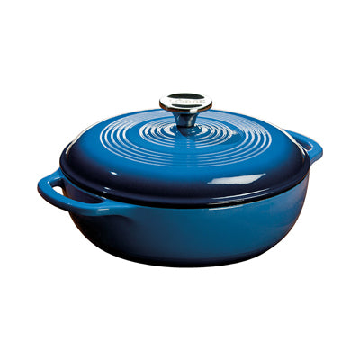 LODGE 3 QT ENAMELED DUTCH OVEN BLUE