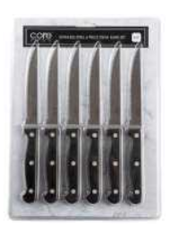6pc CORE STEAK KNIVES
