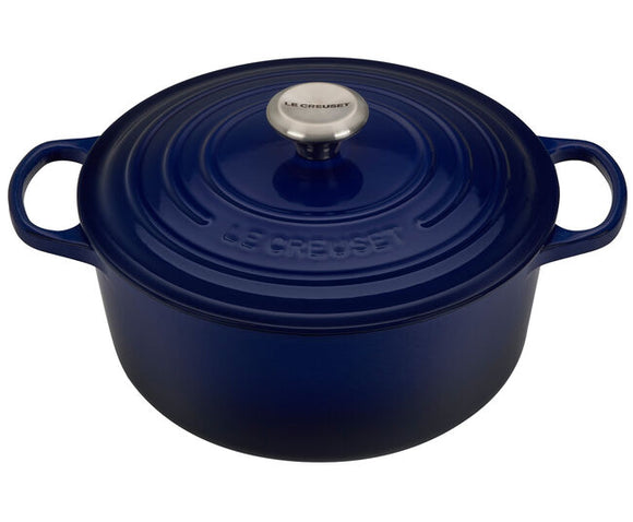 5.5 QT ROUND DUTCH OVEN INDIGO