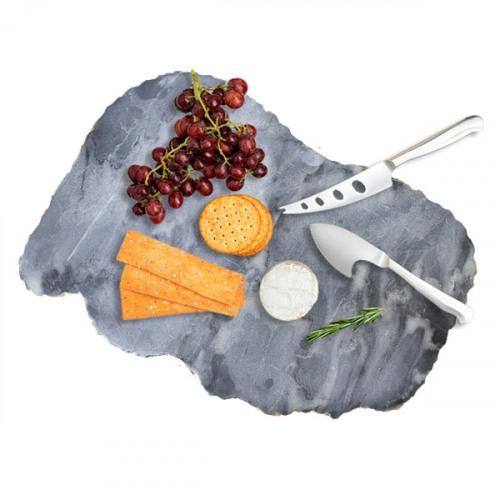 METZ MARBLE SERVING BOARD GRAY/GOLD