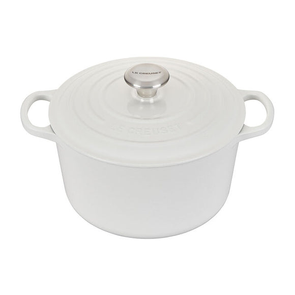 5.25 QT DEEP ROUND DUTCH OVEN WHITE