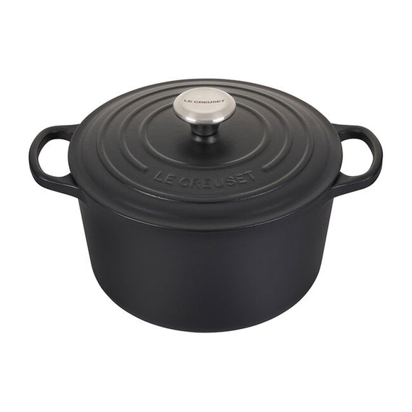 5.25 QT DEEP ROUND DUTCH OVEN MATTE BLACK