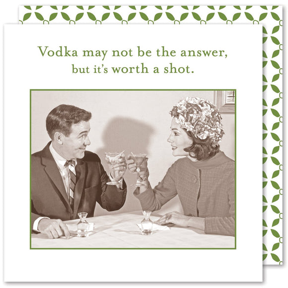 WORTH A SHOT NAPKIN