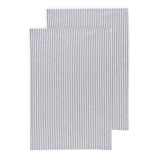 BLACK GLASS TOWEL S/2