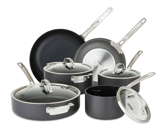VIKING 10pc NON-STICK SET, HARD ANODIZED