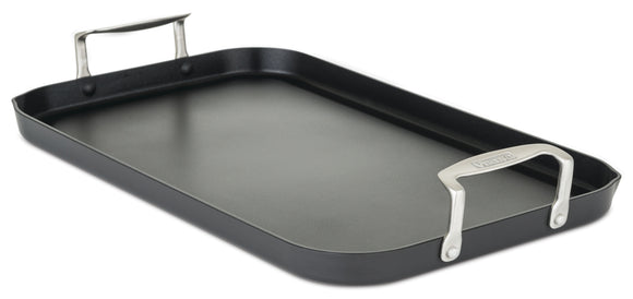 VIKING DOUBLE BURNER GRIDDLE, HARD ANODIZED