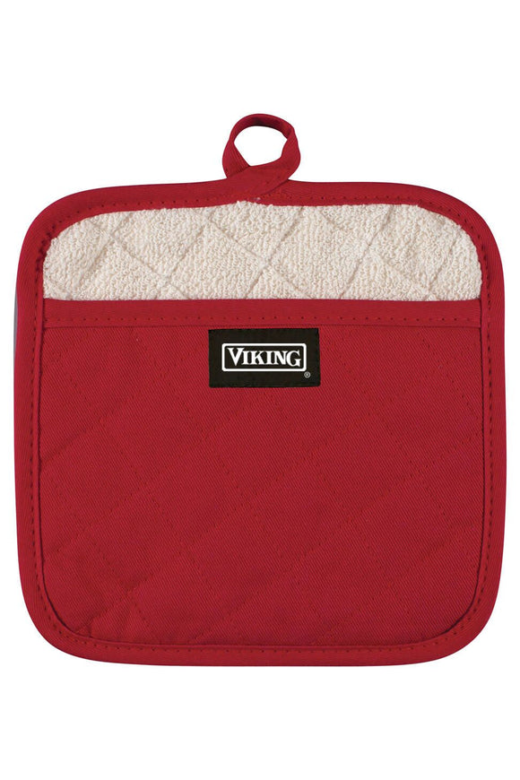 VIKING POT HOLDER RED